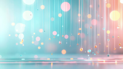 Poster - Dynamic colorful light reflections abstract background digital art contemporary environment vibrant perspective energy and motion concept