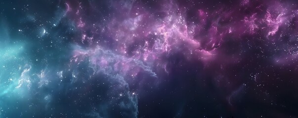 a purple and blue sky with many stars