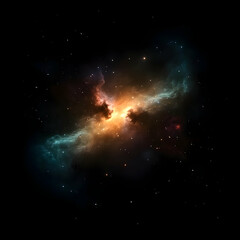 Wall Mural - cosmic nebula abstract background