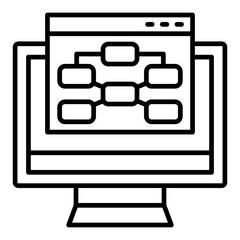 Canvas Print - Sitemap Icon