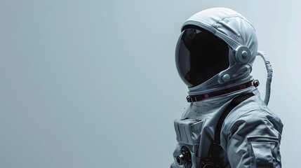 Wall Mural - A man in a white space suit