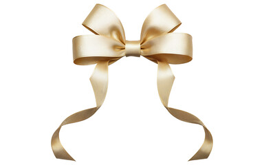 Wall Mural - yellow bow on transparent background