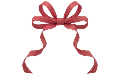 Wall Mural - red bow on transparent background