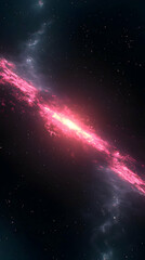Wall Mural - pink nebula cosmic background illustration