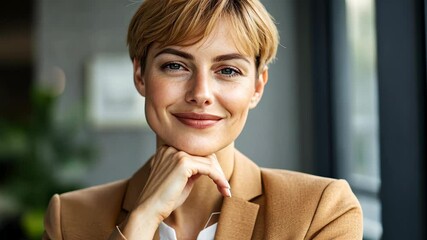 Poster - The Confident Businesswoman Portrait