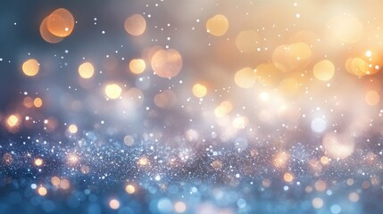 Poster - A soft-focus background with glittering hearts and subtle sparkles, evoking love and warmth for a Valentine's Day theme.