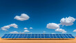 © queen - Desert Solar Panel 3D Illustration