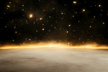Wall Mural - golden celestial abstract background