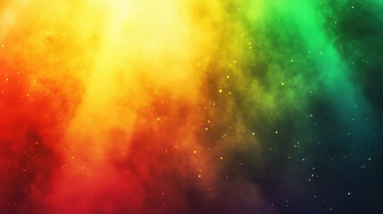 Poster - Vivid Rainbow Color Holographic Background with Radiant Light and Soft Textures Creating a Dreamy Abstraction of Vibrant Hues and Sparks