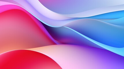 Poster - Smooth Abstract Background with Flowing Waves of Colorful Shades in Vibrant Hues for Creative Design Projects or Digital Art