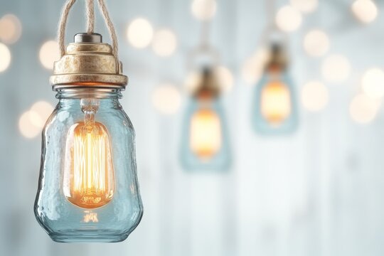 A clean illustration of a single light fixture rendered in V-Ray, with glowing details and minimalist textures set against a white canvas