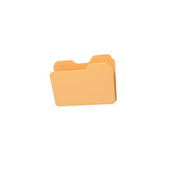 Aufkleber - 3d render of a -colored folder on a blue background