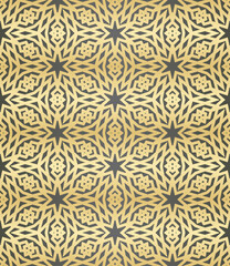 Poster - Islamic background with traditional style arabic. Seamless pattern for card, background, fabric or abstract design. Muslim ornament.