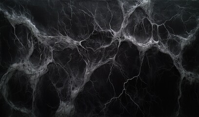 Intricate spiderweb on dark background, ideal for Halloween or spooky themes