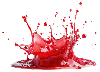 PNG Photo of realistic bloood drop red beverage colorful.