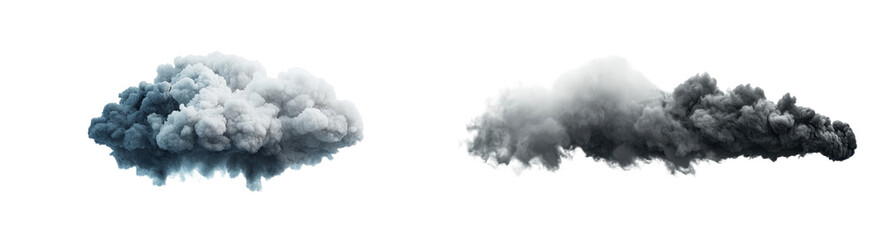 Poster - Produce a crisp white cloud with a see-through background for a 3D special effect illustration