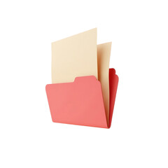 Poster - pink and yellow minimalist folder mockup