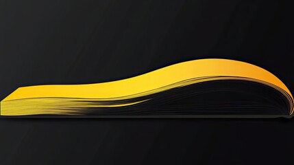 Poster - Abstract Book Pages Yellow and Black Design
