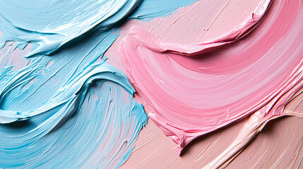 Wall Mural - Pink & Blue Paint Texture