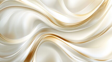 Poster - Shiny waves abstract background. Vector design