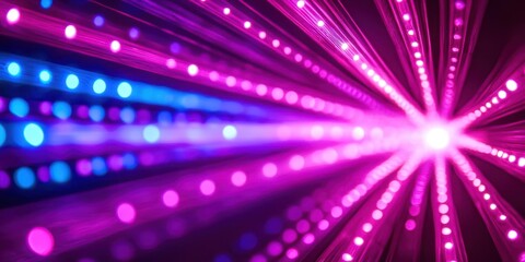 Aufkleber - Purple and blue light show with many lights