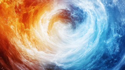 Canvas Print - Fire and Ice Vortex