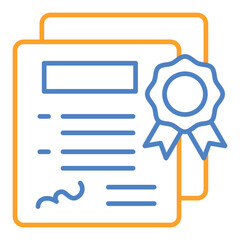 Canvas Print - Certificate Icon