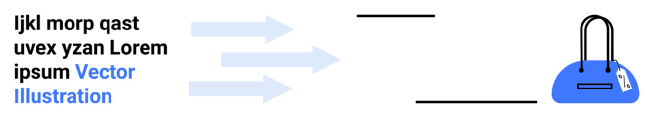 Poster - Three arrows pointing towards a blue server with visual and textual elements. Ideal for cybersecurity, data transfer, cloud storage, networking, information flow, secure storage, IT solutions