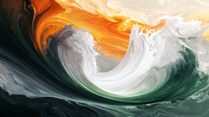 Wall Mural - Abstract Ocean Wave