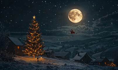 Poster - Christmas Night's Flight