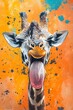 © Tom - giraffe in the water paint