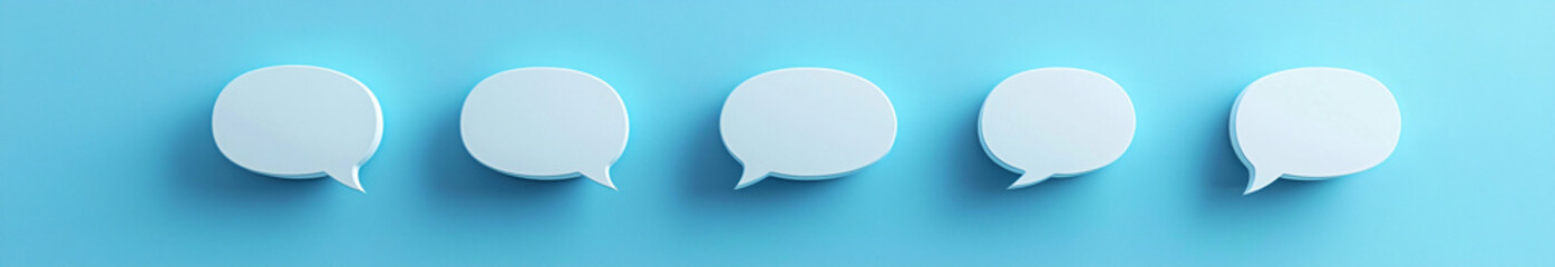 Blue Speech Bubbles