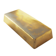 Poster - A digitally rendered image shows a single rectangular gold bar isolated against a black background.