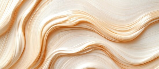 Aufkleber - Abstract cream colored texture with smooth flowing layers and copy space for text.