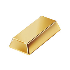 Poster - The image shows a single, gleaming gold bar against a black backdrop, suggesting wealth and financial success.