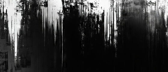 Poster - digital distortion creates abstract glitch patterns in contrasting colors for dynamic visual appeal