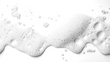 Bubbly foam texture on transparent background