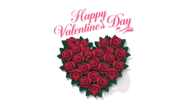 heart with roses