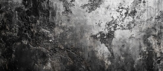 Poster - Abstract textured background with dark and light gray tones depicting weathered and worn surfaces with copy space for text.