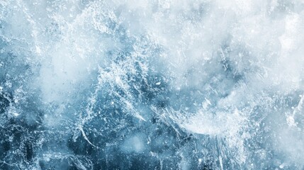Aufkleber - Abstract ice texture with blue tones and bubbles suitable for backgrounds or overlays with Copy Space for design purposes.