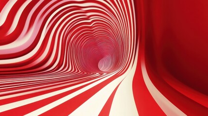 Poster - Abstract red vector background with stripes. Design template for brochures, flyers, magazine