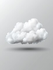 Poster - Icon Cloud on Grey Gradient Background. Vector.