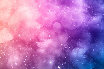 Poster - Soft pastel watercolor gradient blending pink, purple, and blue hues, creating a serene and calming backdrop for various designs