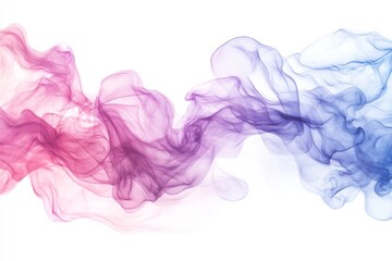Poster - Soft pastel watercolor gradient, blending pink, purple, and blue hues, creating a serene and calming backdrop.