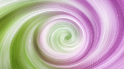 Poster - swirling abstract pattern in soft pink and green tones