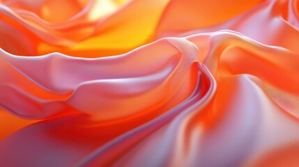 Poster - orange wavy backdrop