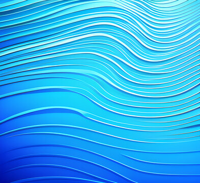 Waves on water. Nature background. Fashionable liquid design. Illustration for banners, flyers and presentations. generative ai