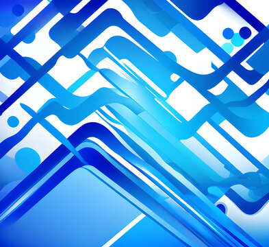 Waves on water. Nature background. Fashionable liquid design. Illustration for banners, flyers and presentations. generative ai
