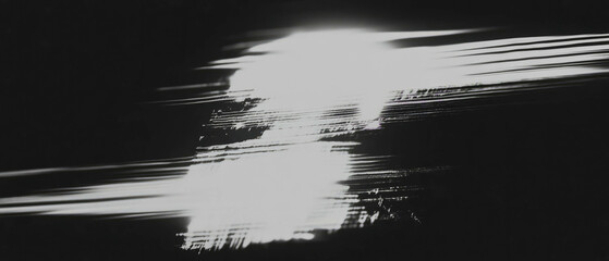 Poster - glitch effect overlay creates chaotic digital noise and distorted visuals