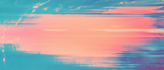 Poster - Abstract digital noise overlay with glitch texture patterns and smooth color transitions